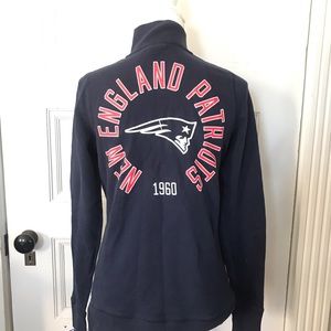 Victoria's Secret Pink NFL New England Patriots 1/4 Zip Hoodie Sweatshirt